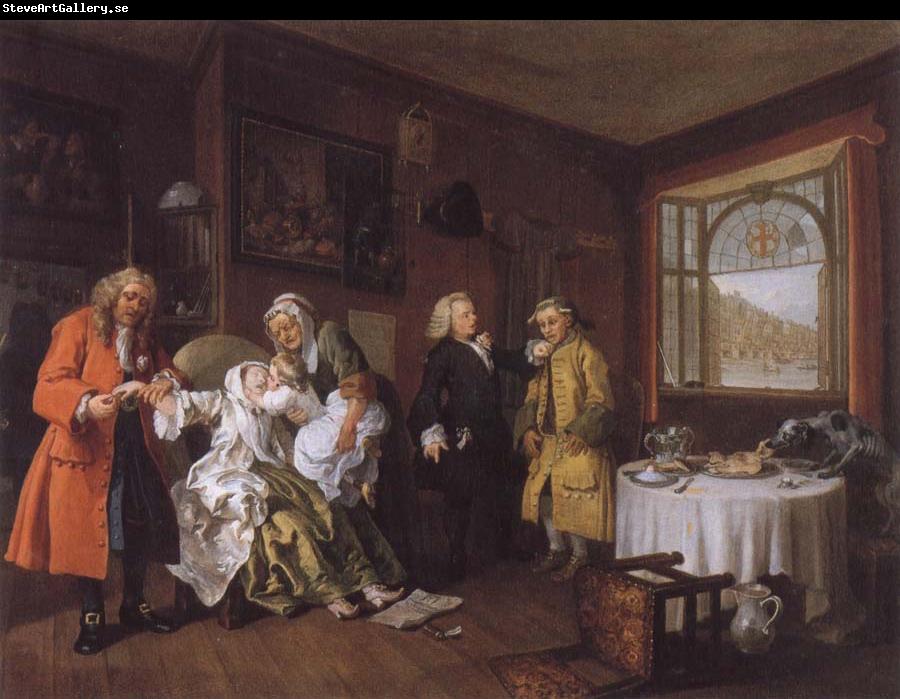 William Hogarth Marriage a la mode VI The Lady-s Death